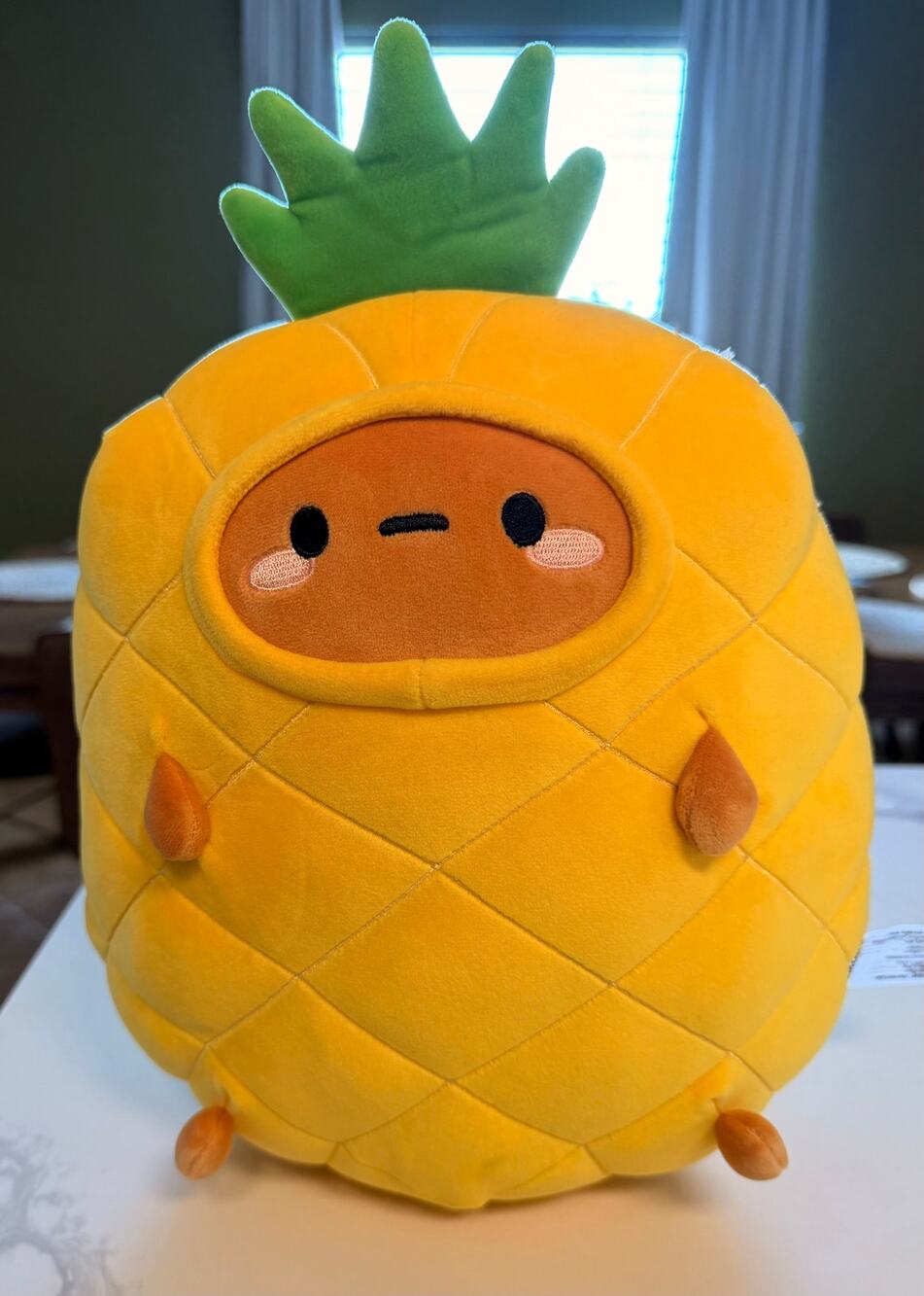 SMOKO Pineapple Plush Stuffed Toy Yellow Green 13” Kawaii 2024